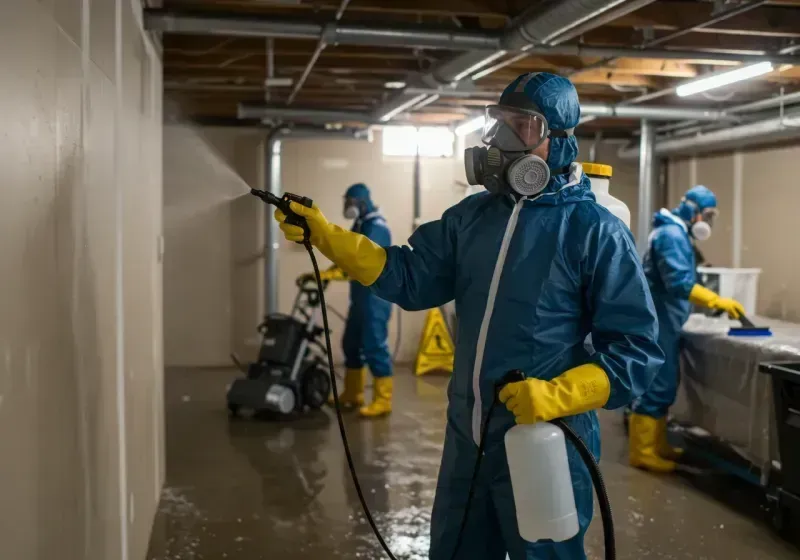 Basement Sanitization and Antimicrobial Treatment process in Mountain Ranch, CA