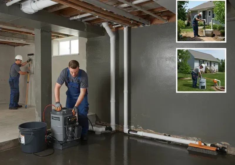 Basement Waterproofing and Flood Prevention process in Mountain Ranch, CA